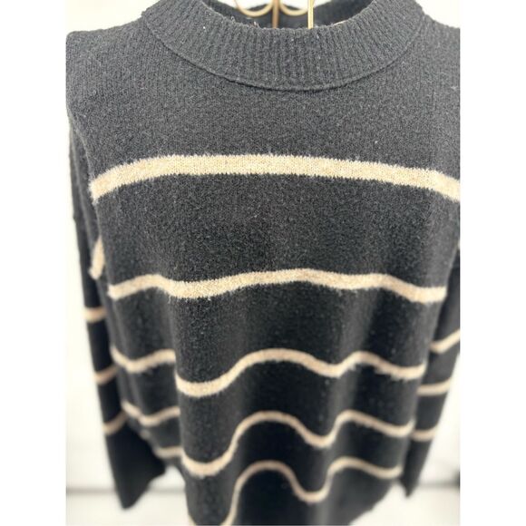 Aerie unreal black stripe sweater women’s size XS - Picture 6 of 10